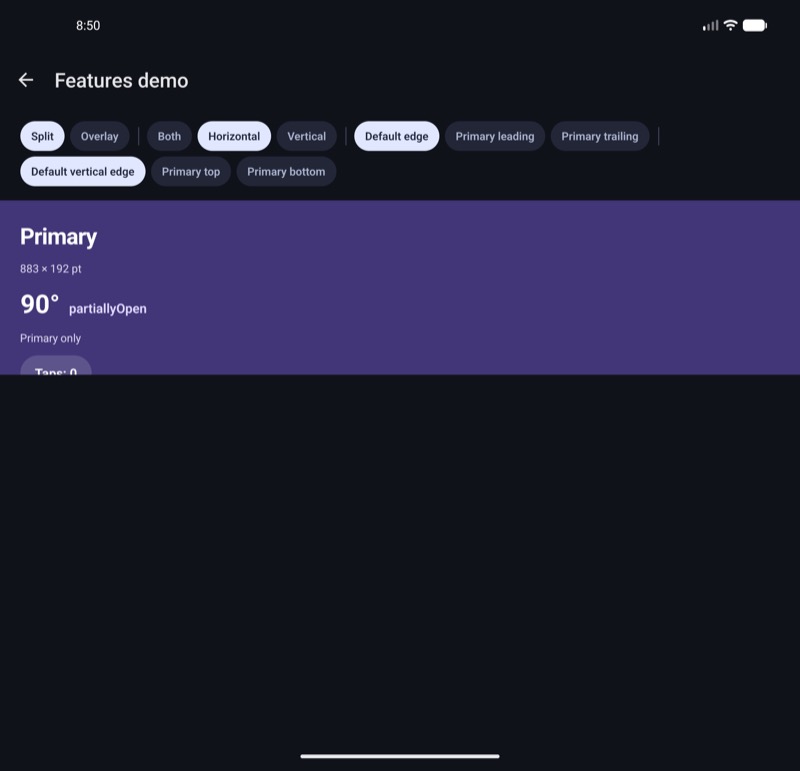 Android, horizontal, tabletop