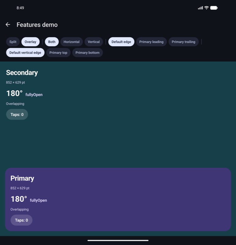 Android, overlay, open