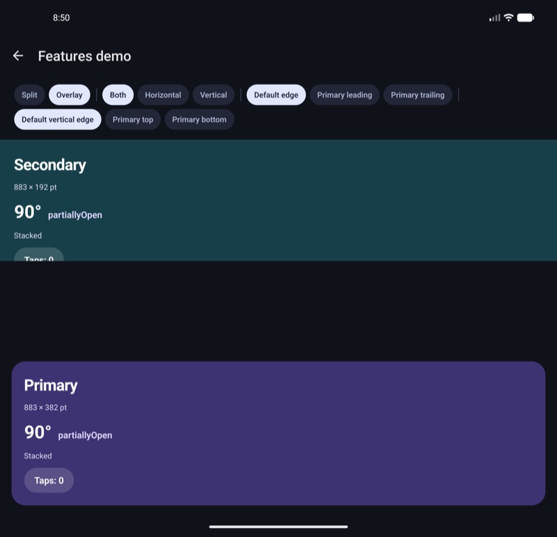 Android, overlay, default, tabletop
