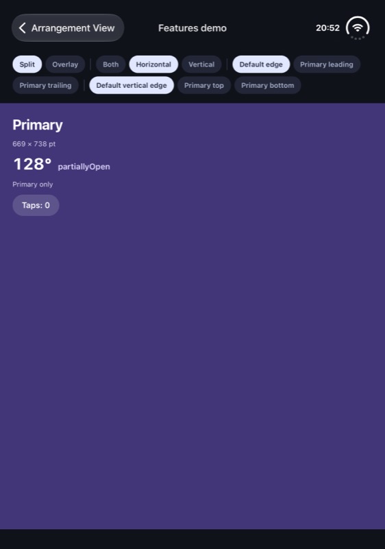 iOS, horizontal, tabletop