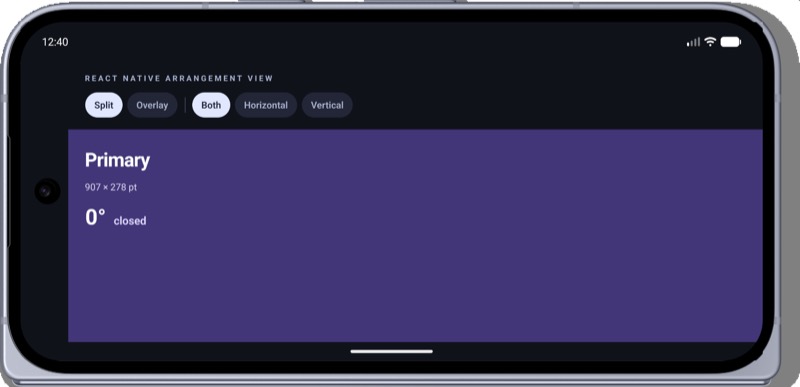Android, turned left, split