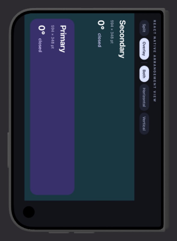 iOS, upside down, overlay